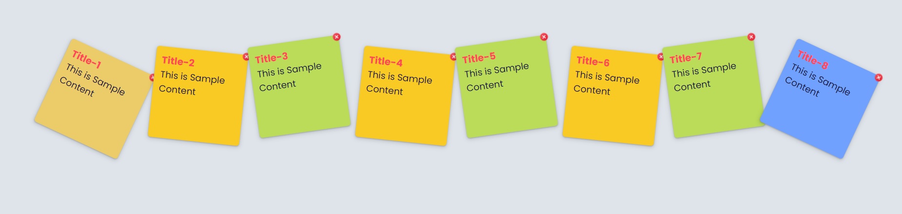 Animated Sticky Notes in CSS