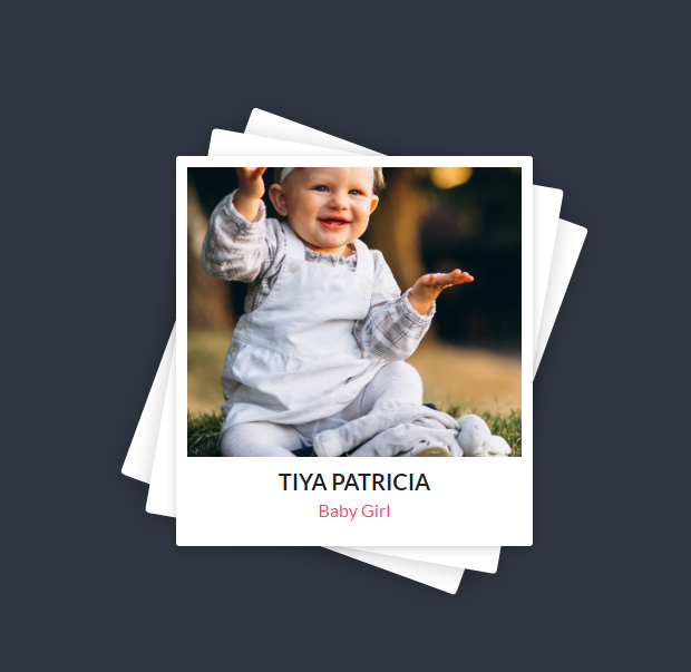 Photo Frame Hover Effect