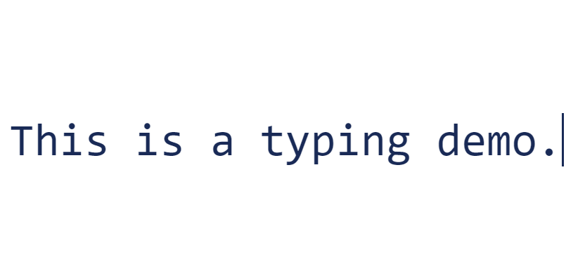 Type Writer Effect