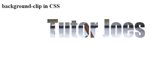 Background Clip Property in CSS