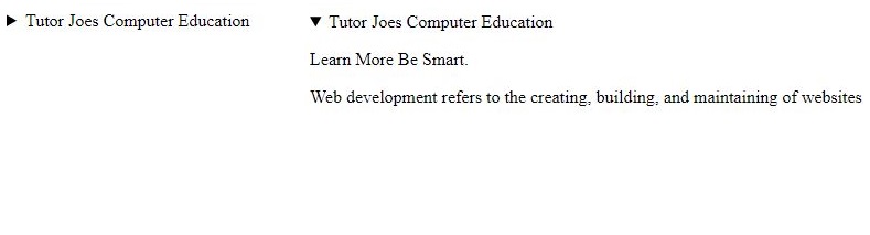 HTML details