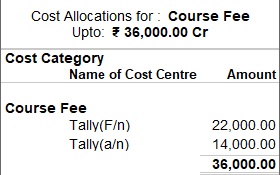 Cost Category