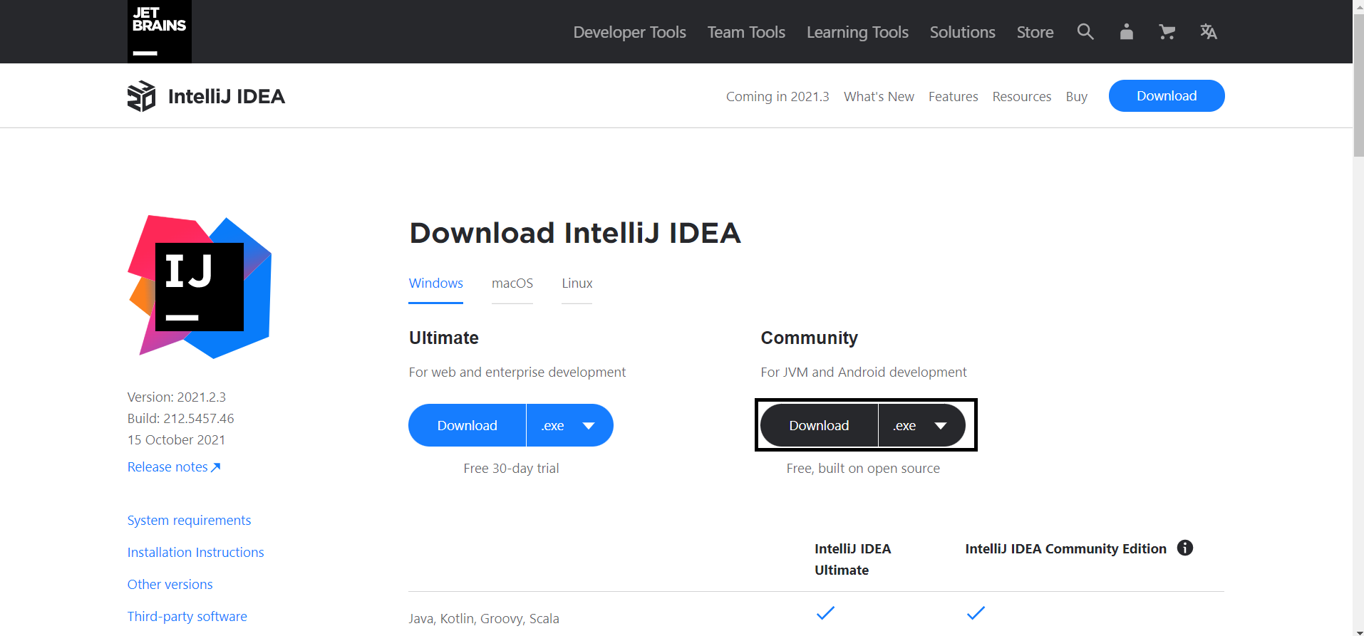 Intellij_IDEA_download