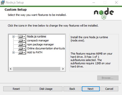 Download Node js