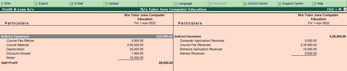 Cost Center