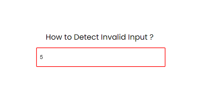 Detect Invalid Input With Shake Animation in CSS