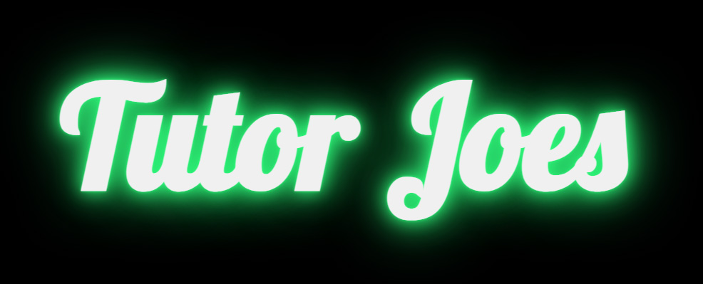 Neon Glowing Text