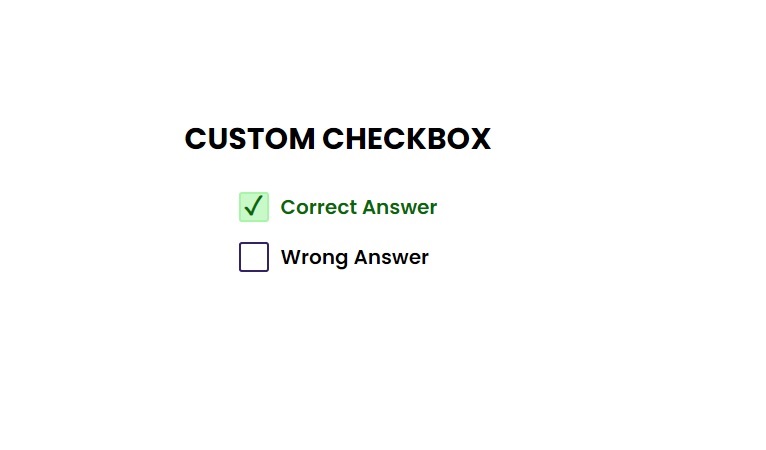 Custom checkbox